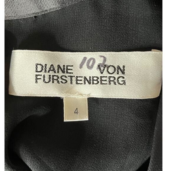 Diane Von Furstenberg Jumpsuit Vegas velvet leopard size 4 DEFECT - Picture 6 of 9